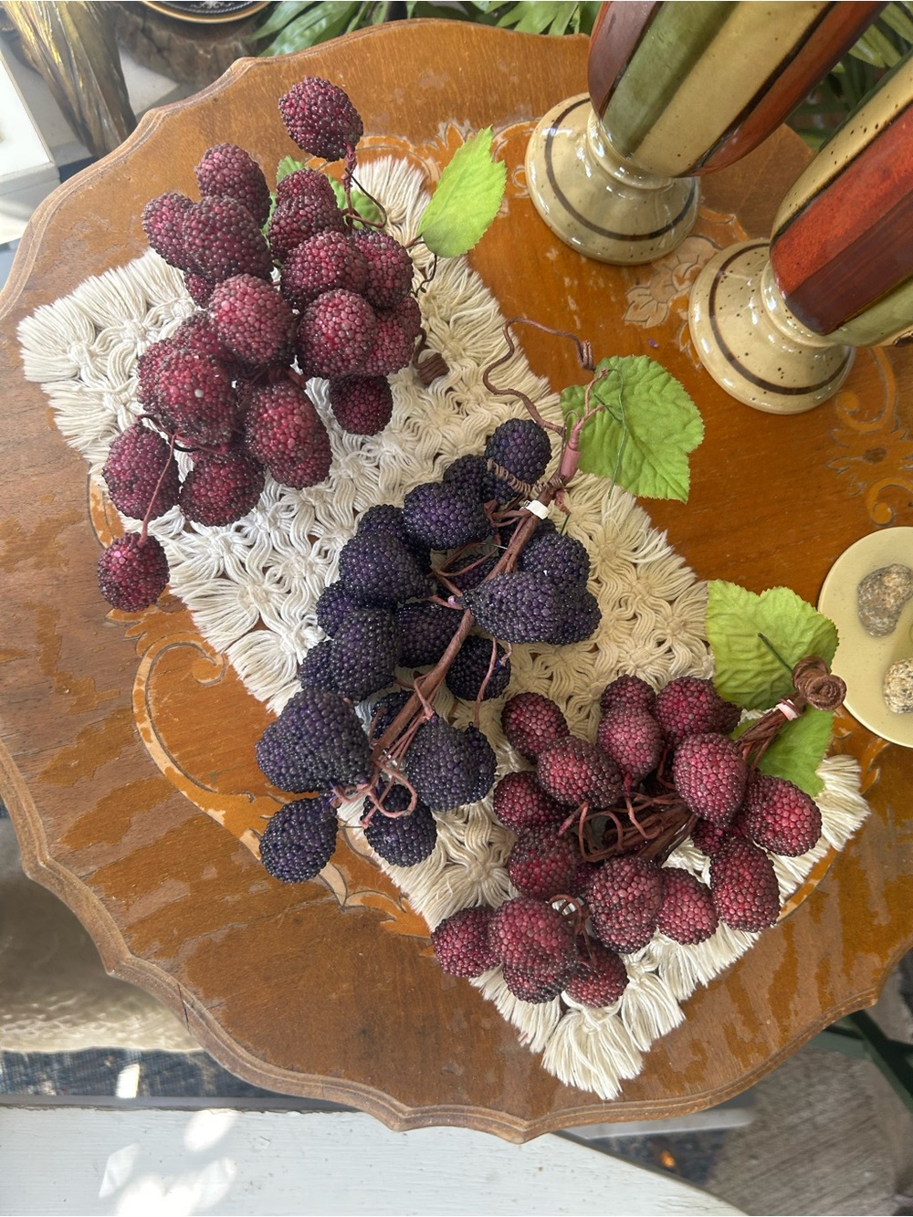 Faux Berry Stem Bundle in Deep Plum & Burgundy
